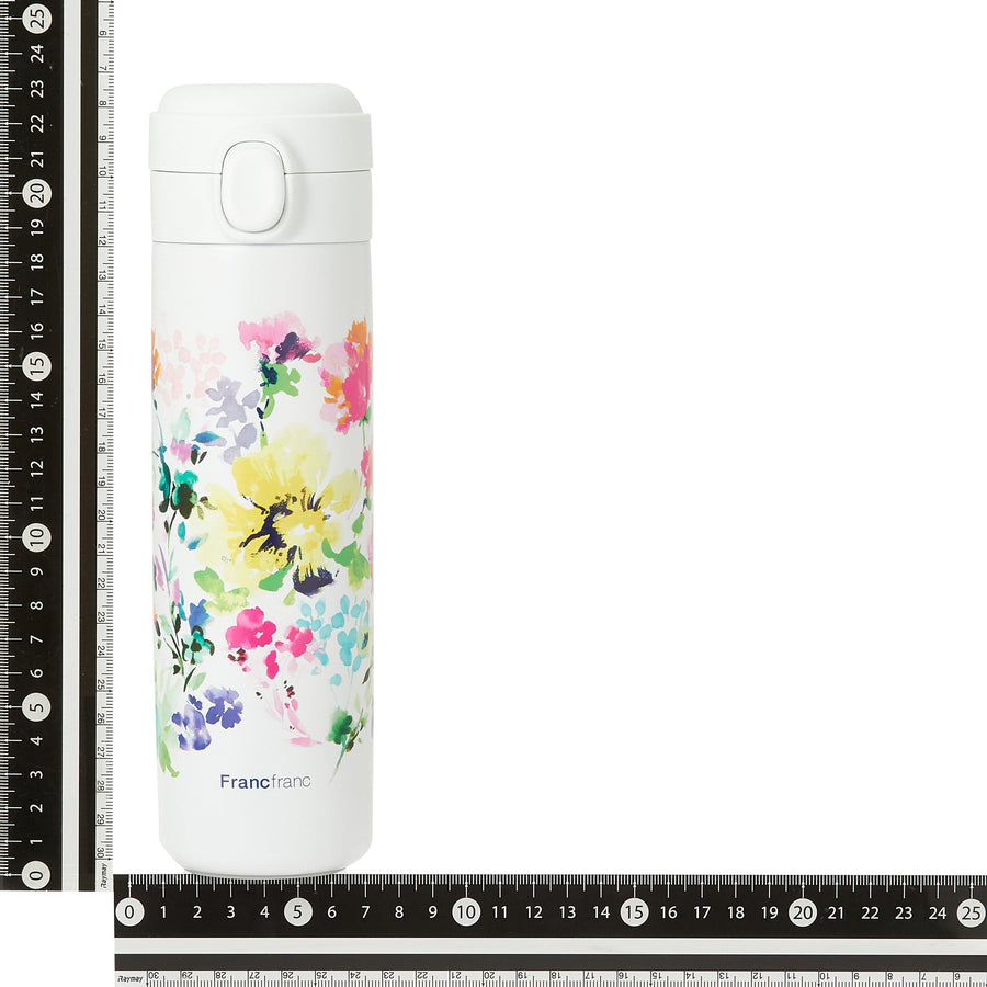 One-touch stainless steel bottle 480ml Flower