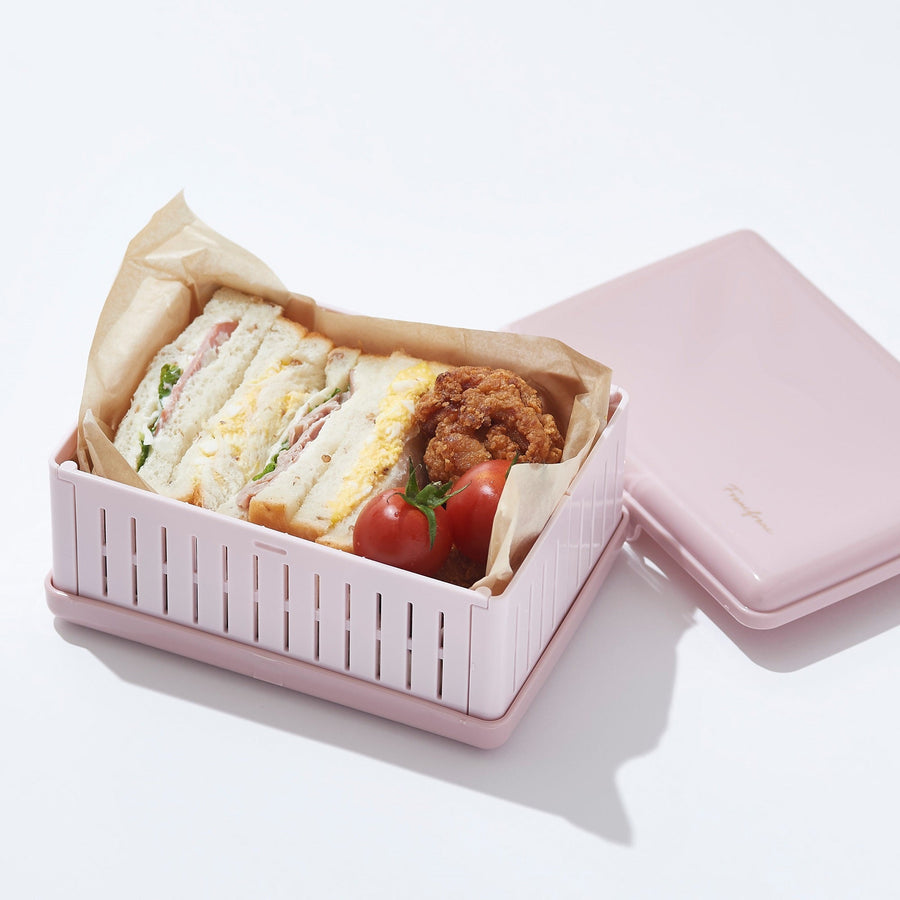 Logo sandwich box white