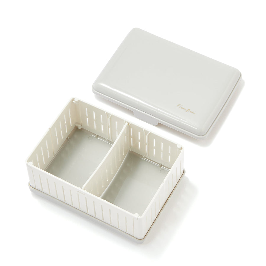 Logo sandwich box white