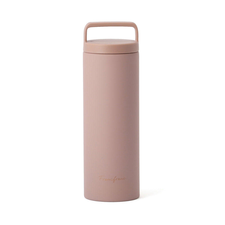 Stainless steel bottle with handle, 470ml, pink