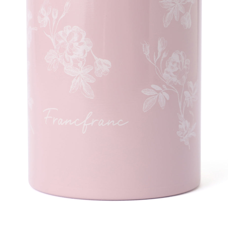 Stainless steel bottle with handle, 470ml, Chic Flower, Pink