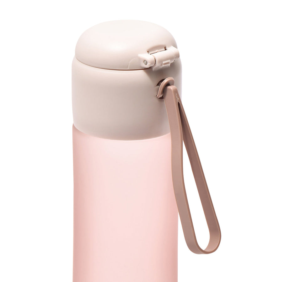 One-touch clear bottle, pink