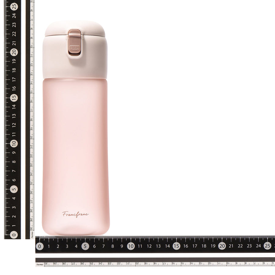 One-touch clear bottle, pink