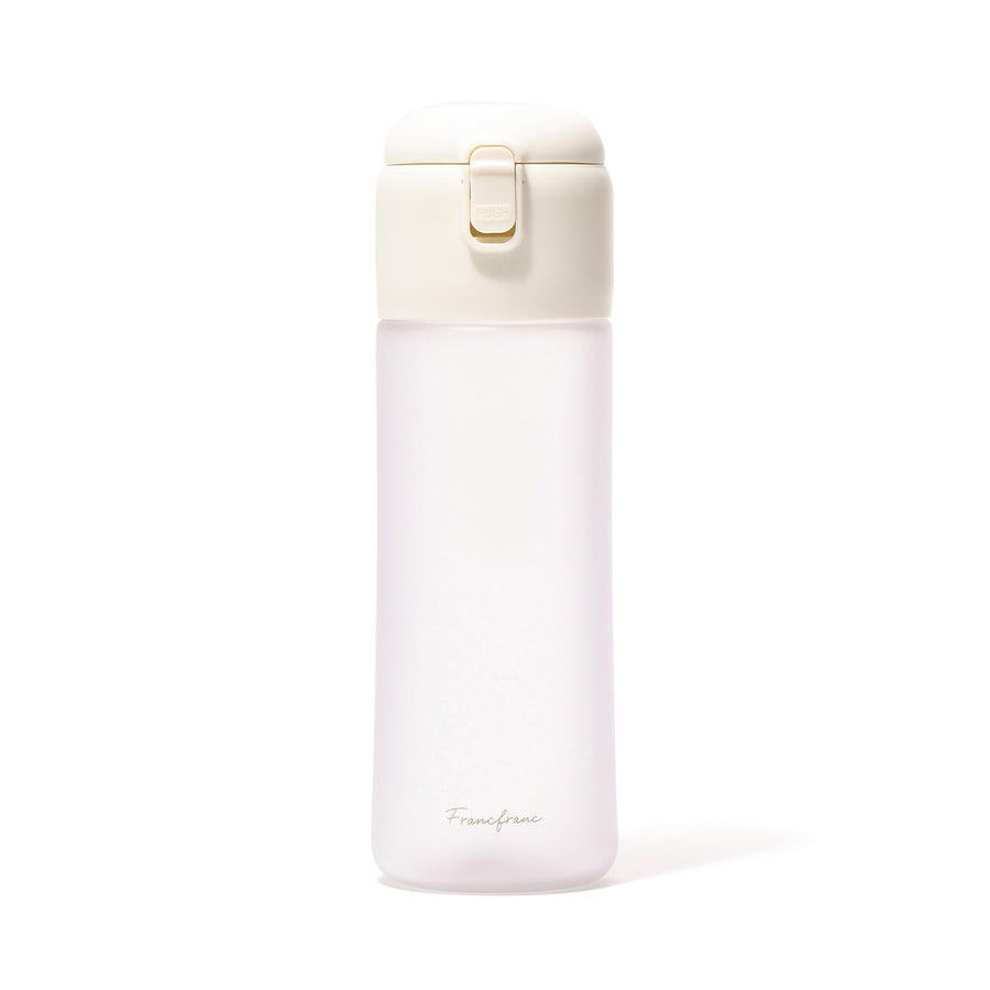 One-touch clear bottle, white