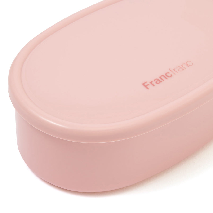 ロゴ フードコンテナ 3個セット ピンク