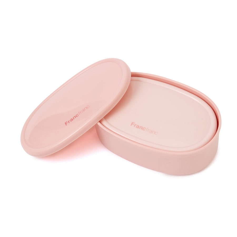 ロゴ フードコンテナ 3個セット ピンク