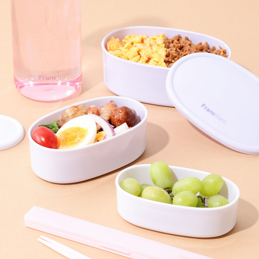 ロゴ フードコンテナ 3個セット グレー