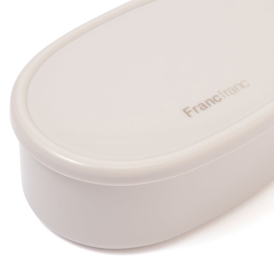 ロゴ フードコンテナ 3個セット グレー