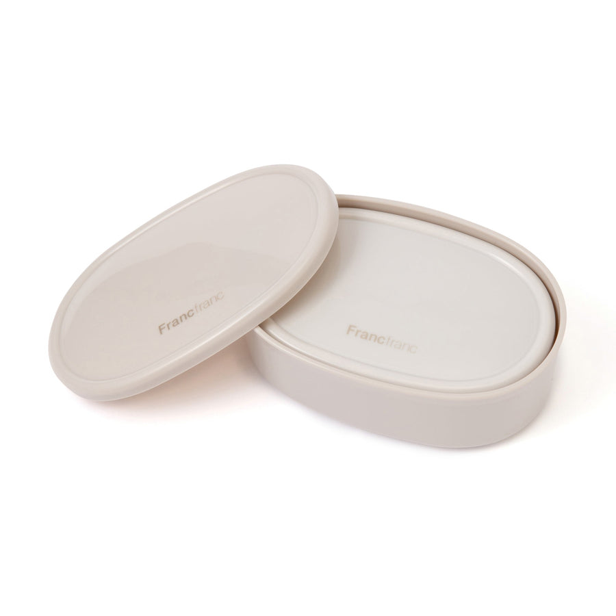 ロゴ フードコンテナ 3個セット グレー