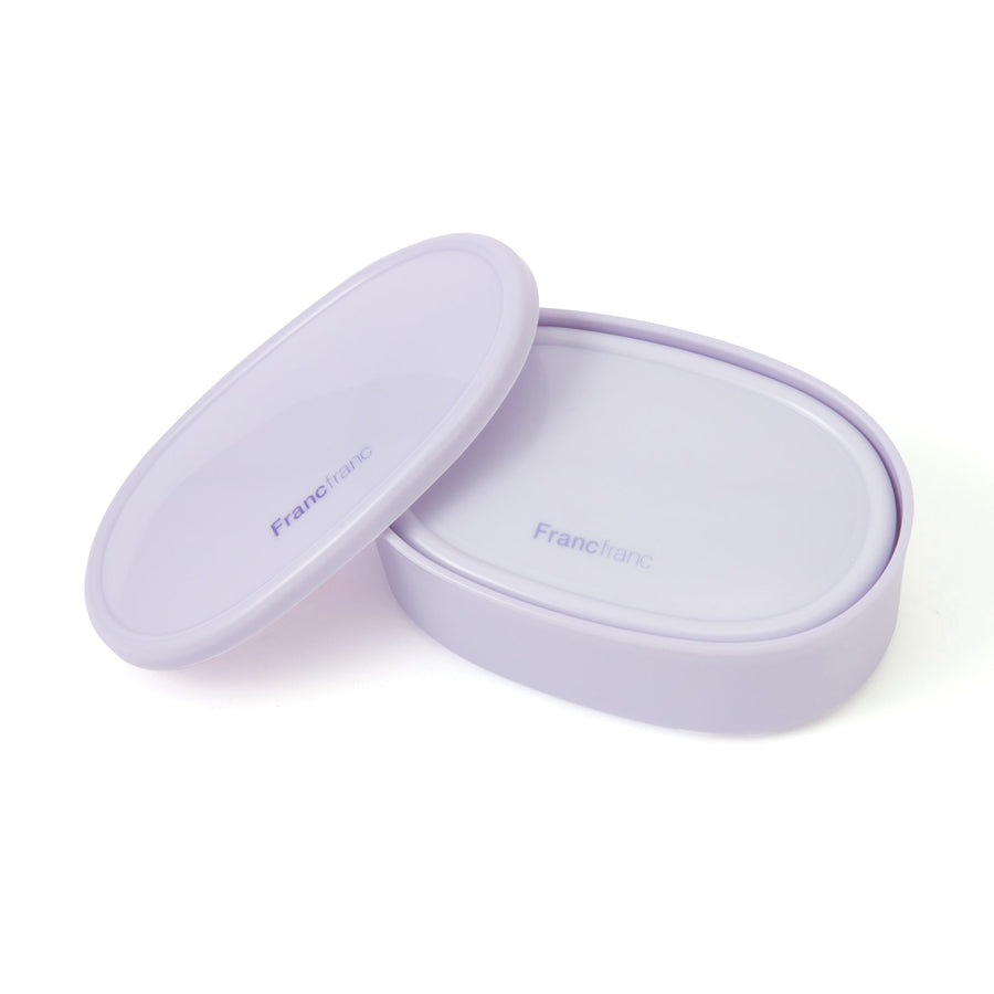 ロゴ フードコンテナ 3個セット パープル