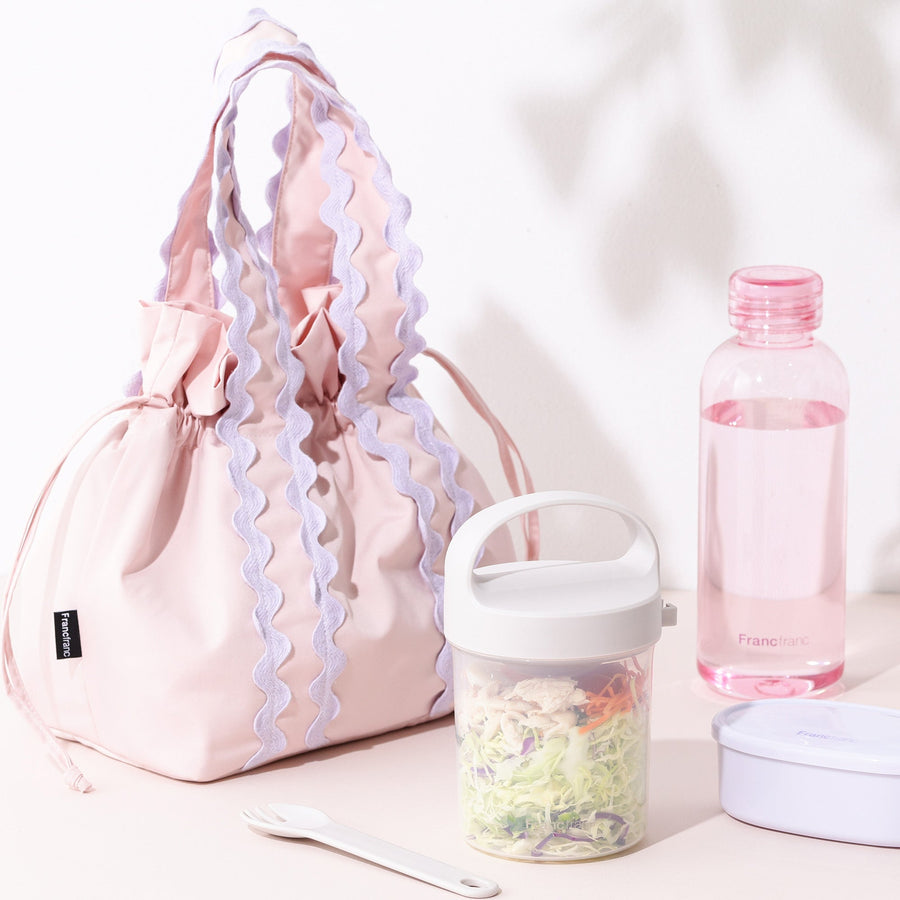 ロゴ サラダコンテナ ピンク