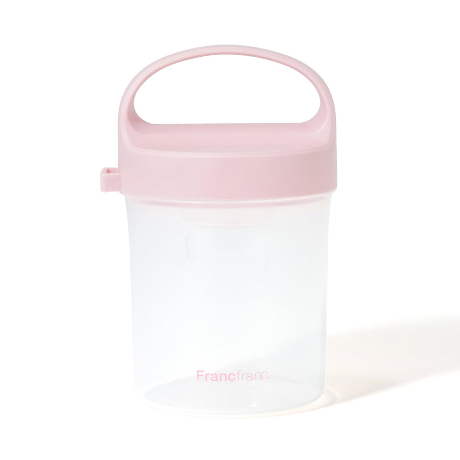 ロゴ サラダコンテナ ピンク