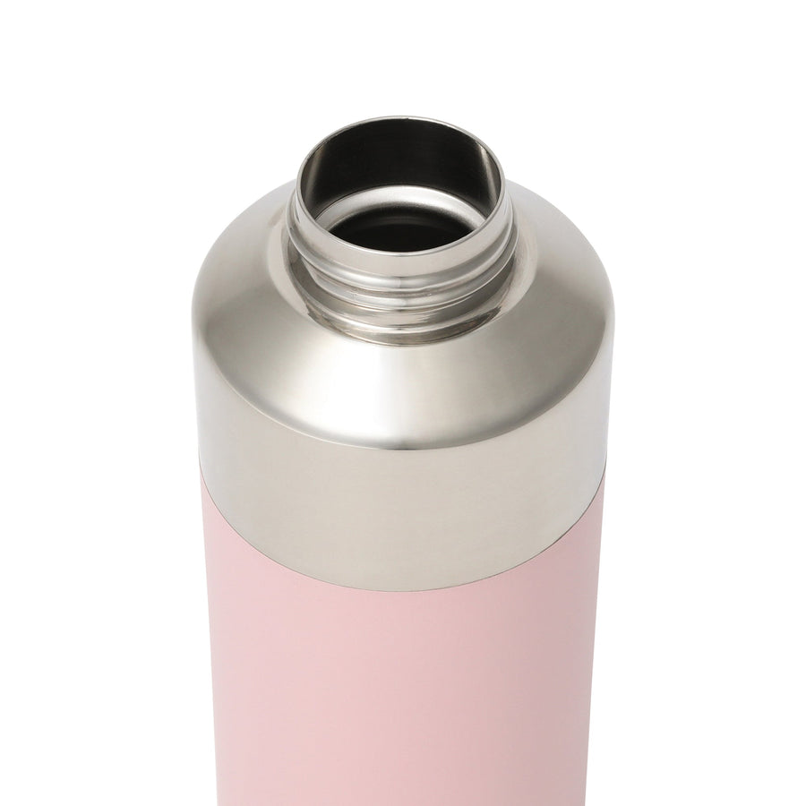 Layered Stainless Steel Bottle 420ml Light Pink