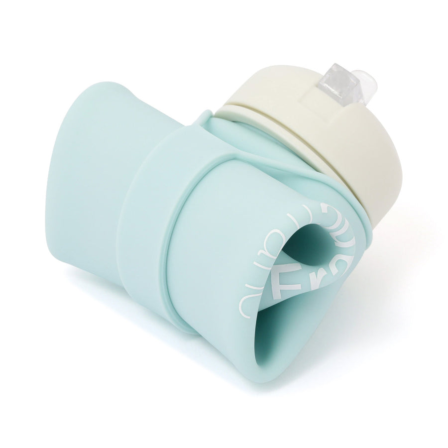 折り畳みシリコンボトル ブルー