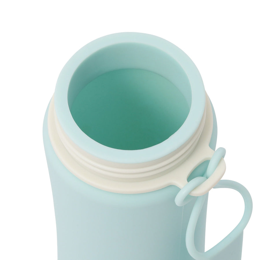 折り畳みシリコンボトル ブルー