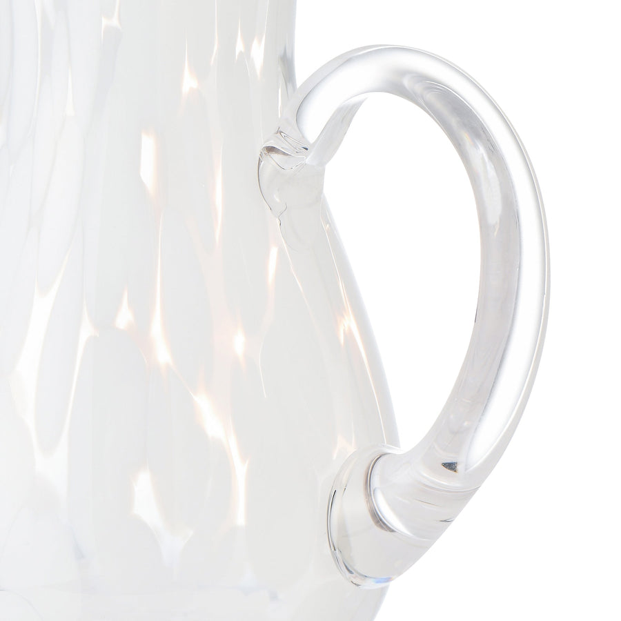 ドットパターン ガラスカラフェ ホワイト