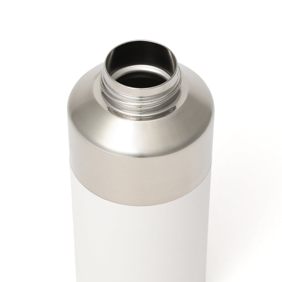 Layered Stainless Steel Bottle 420ml White