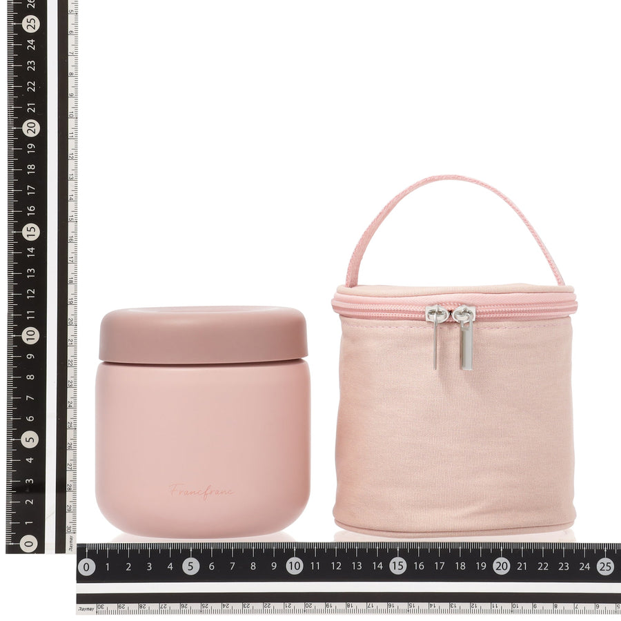 ケース付きロゴスープジャー ピンク