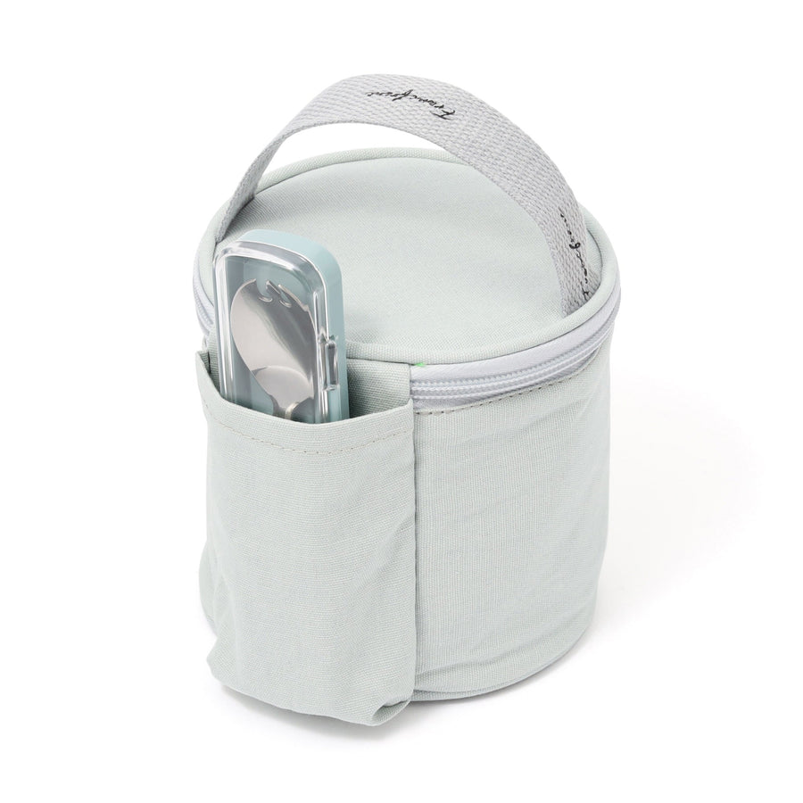 ケース付きロゴスープジャー ブルー