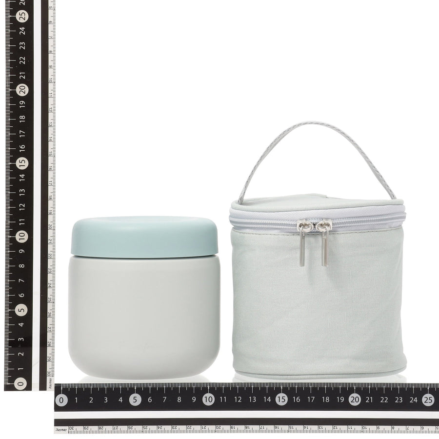 ケース付きロゴスープジャー ブルー