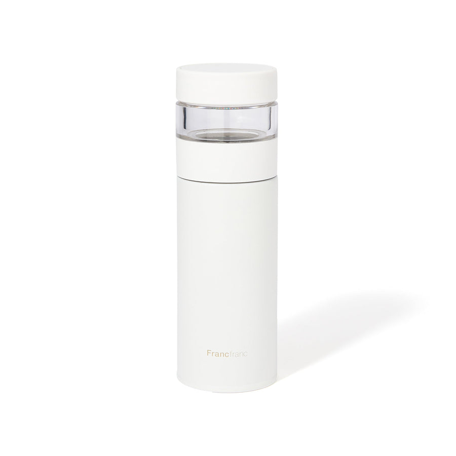 Stainless steel tea bottle 300ml white