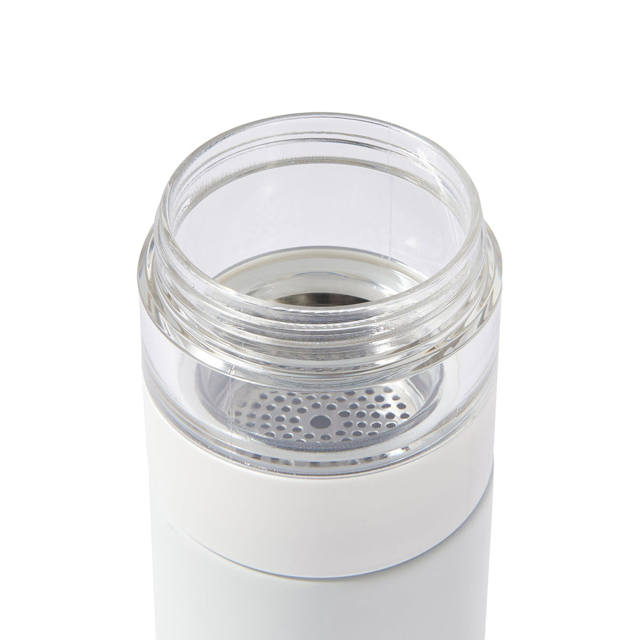 Stainless steel tea bottle 300ml white