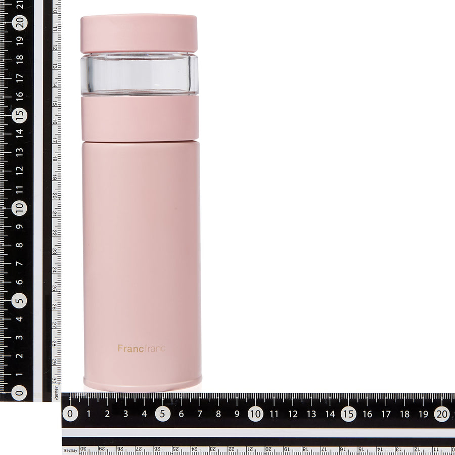 Stainless steel tea bottle 300ml pink