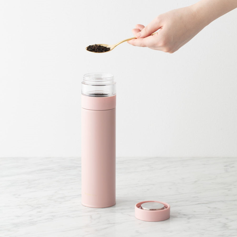 Stainless steel tea bottle 300ml pink