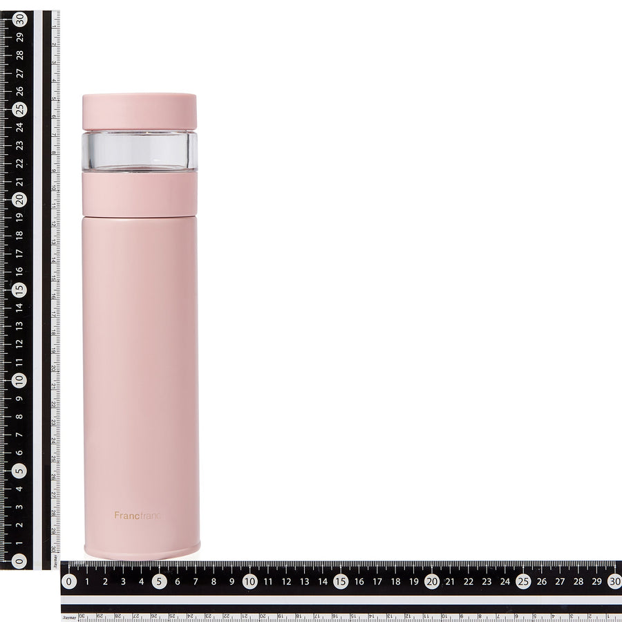 Stainless steel tea bottle 500ml pink