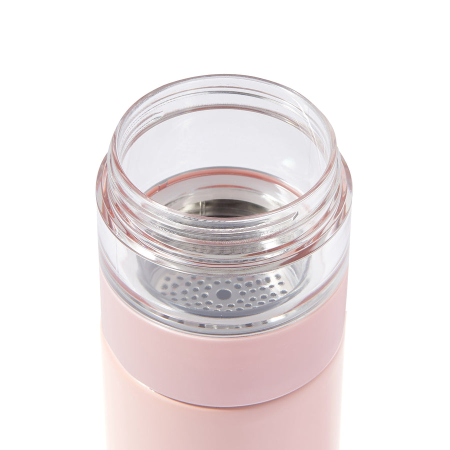 Stainless steel tea bottle 500ml pink