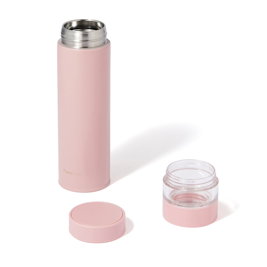 Stainless steel tea bottle 500ml pink