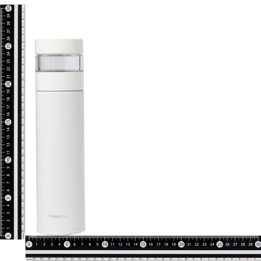 Stainless steel tea bottle 500ml white