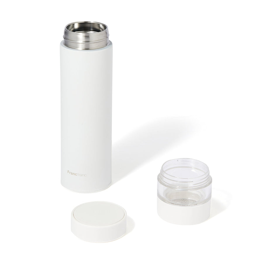 Stainless steel tea bottle 500ml white