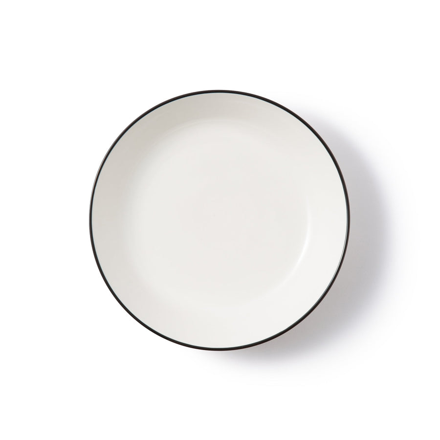 Ordy Deep Plate, Set of 2, White