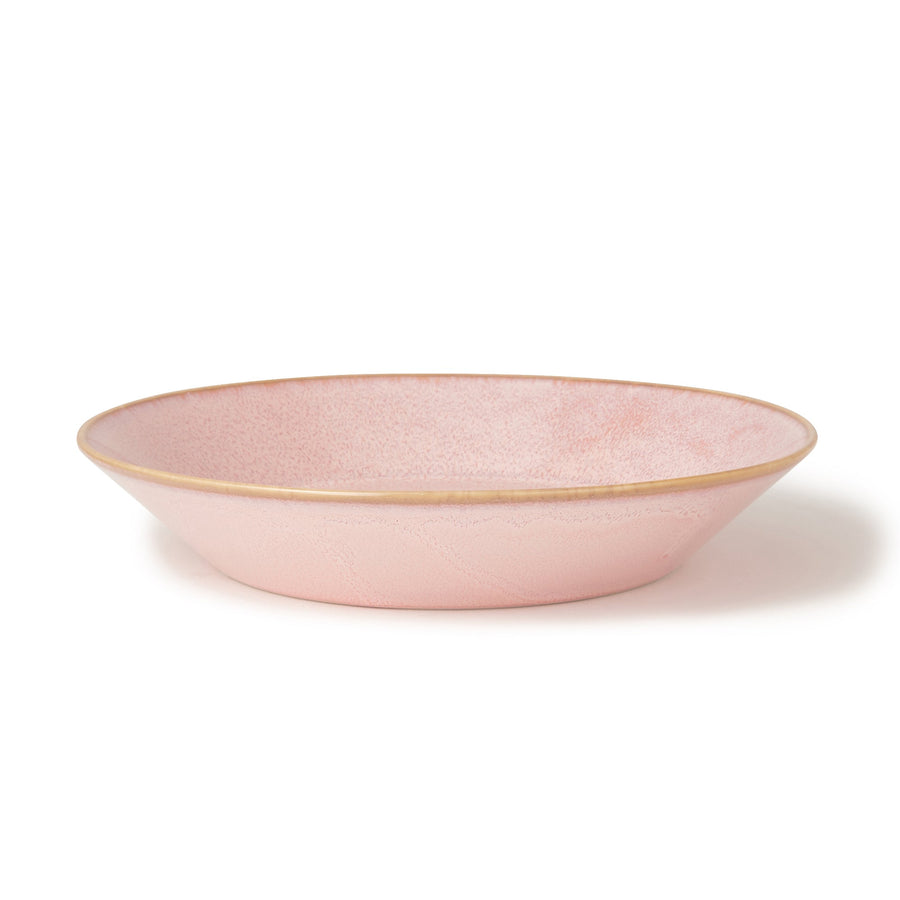 Mino ware colorful deep plate light pink