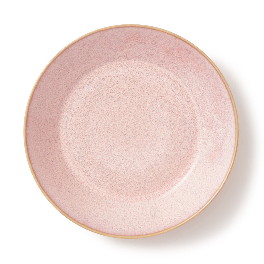 Mino ware colorful deep plate light pink