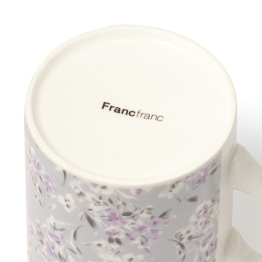 Mio Mug Floral Grey