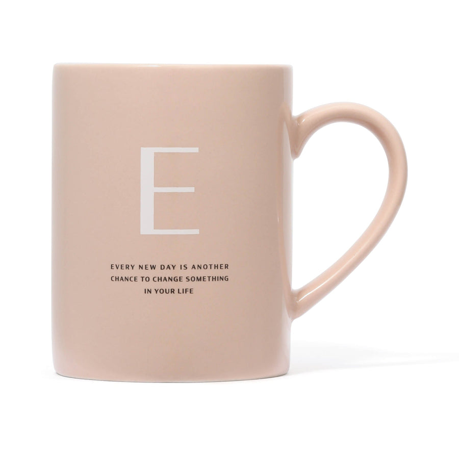 Initial Mug Natural E