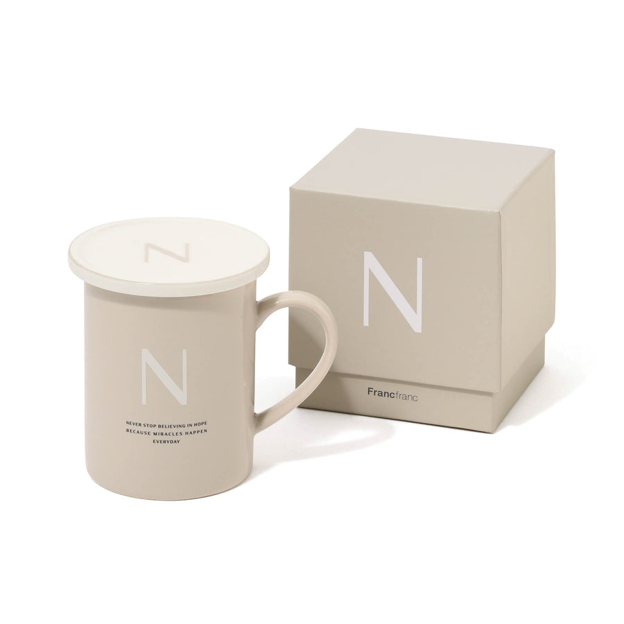 Initial Mug Natural N