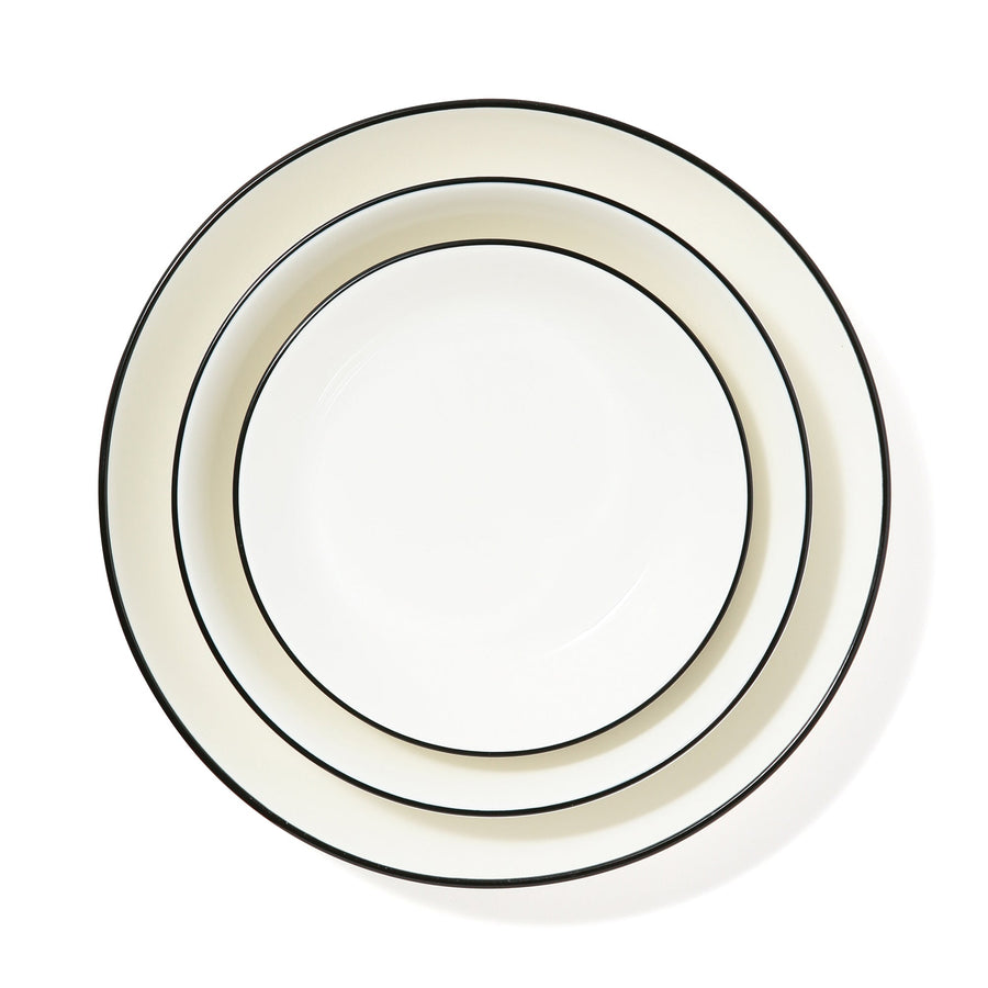 Ordy Deep Plate Set (Small and Medium Bowls, 3-Piece Deep Plate Set) White