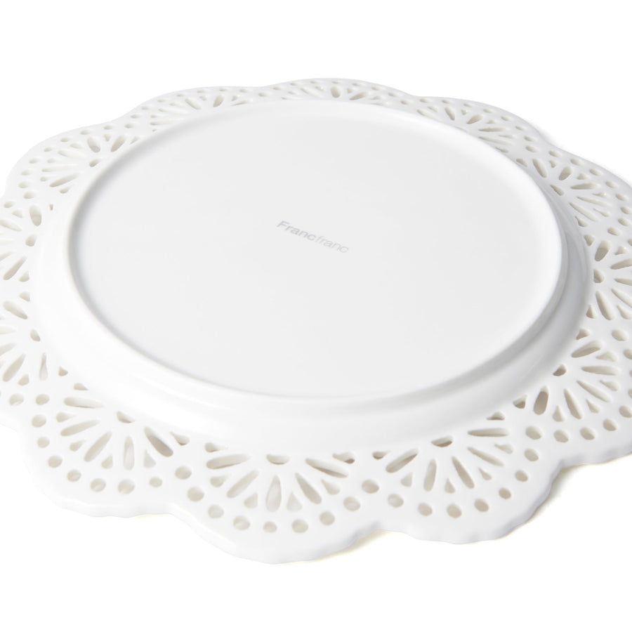 Pannier Plate Lace M White