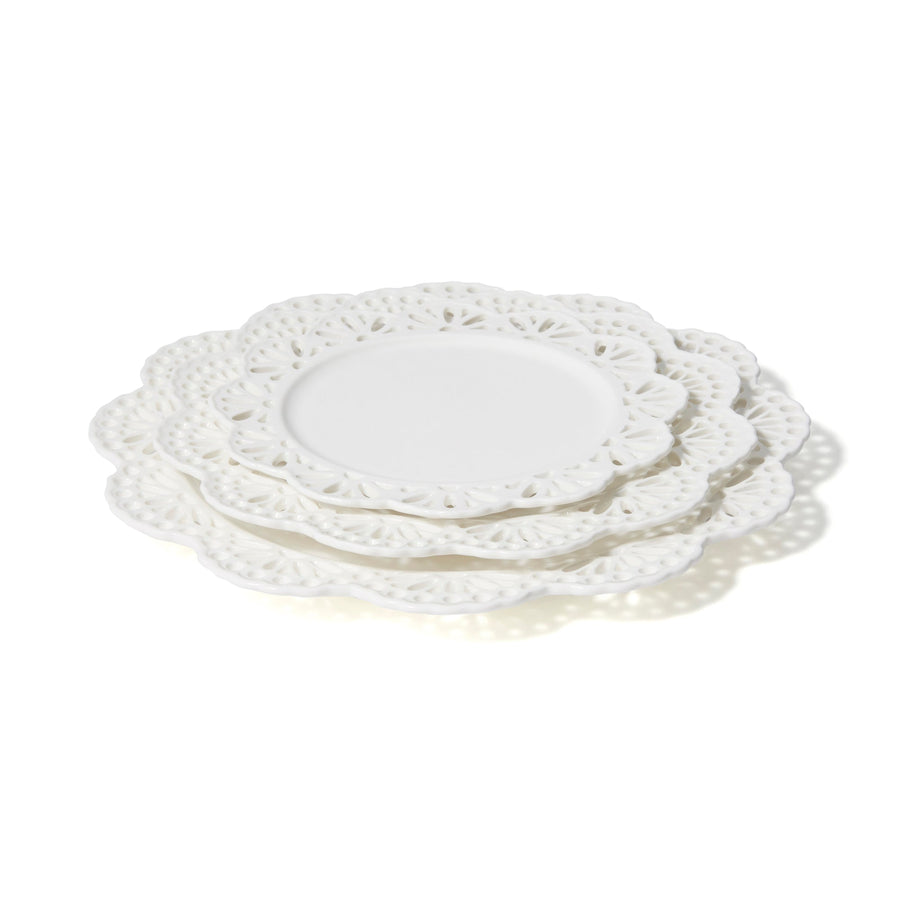 Pannier Plate Lace M White