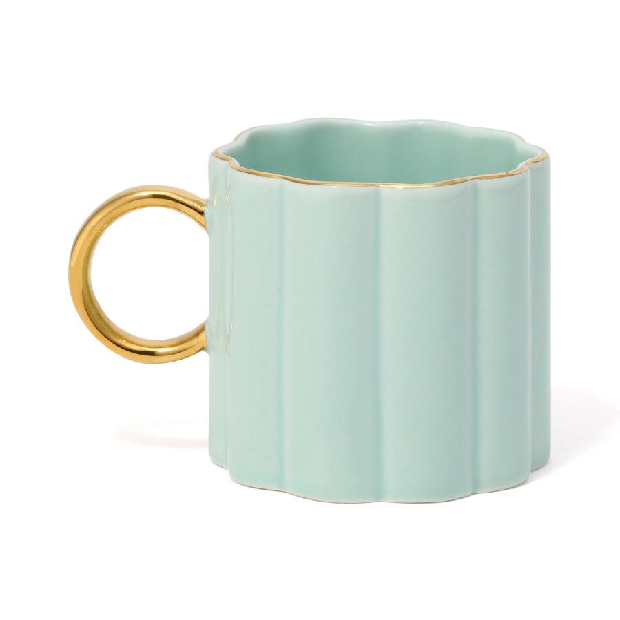 Pastel Scallop Mug Mint