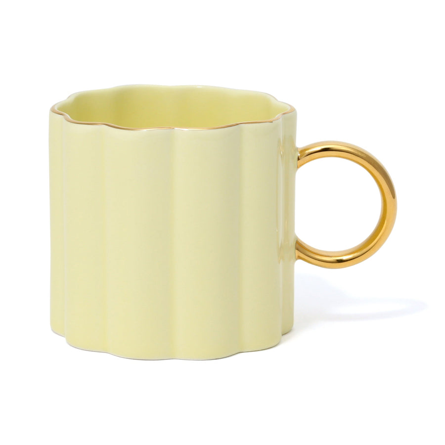 Pastel Scallop Mug Yellow