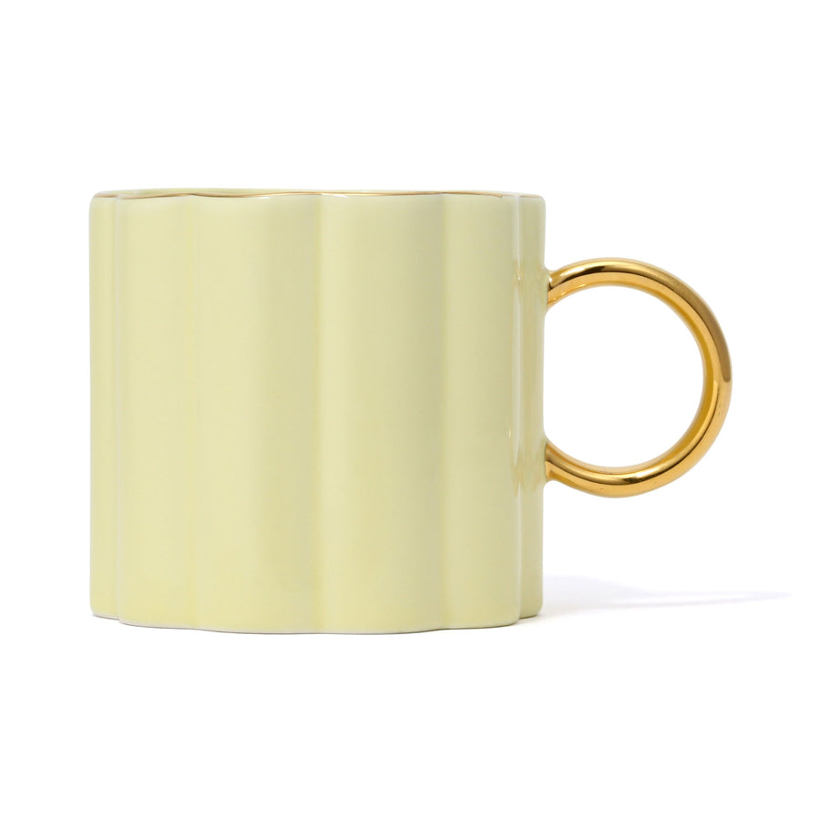 Pastel Scallop Mug Yellow