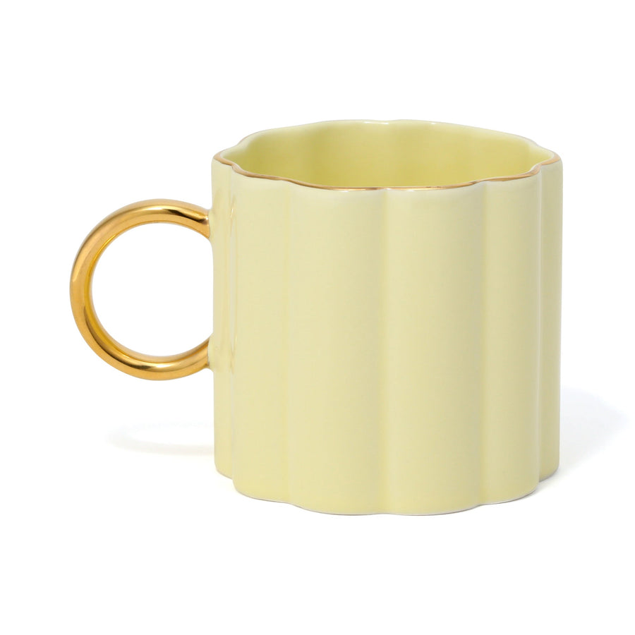 Pastel Scallop Mug Yellow