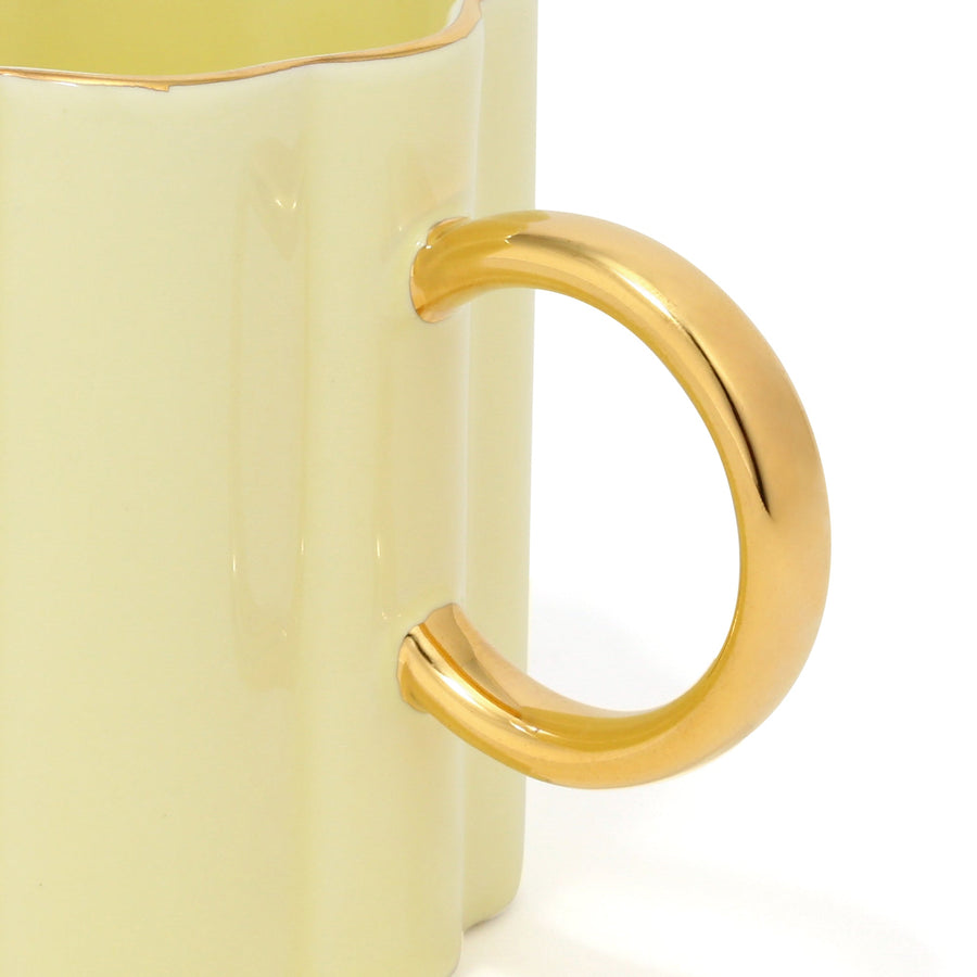 Pastel Scallop Mug Yellow