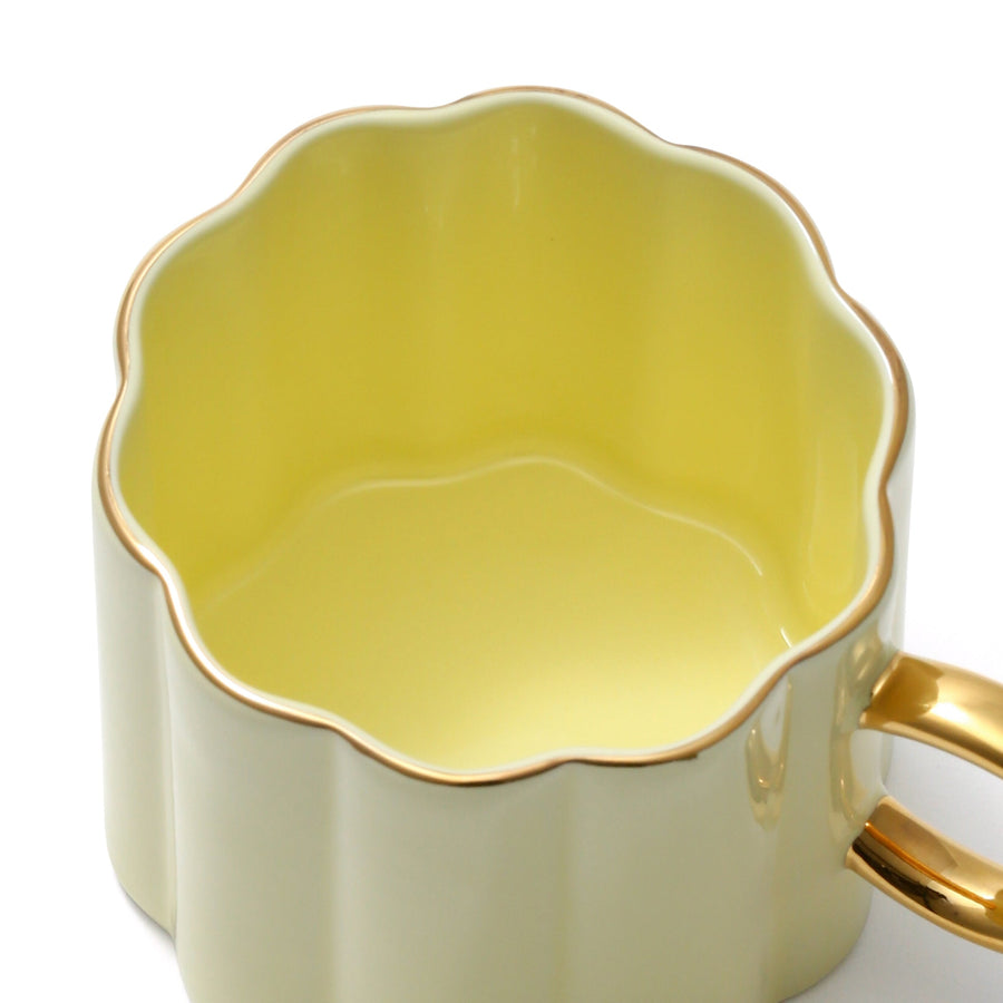 Pastel Scallop Mug Yellow