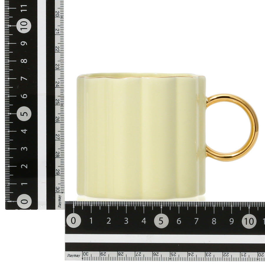 Pastel Scallop Mug Yellow