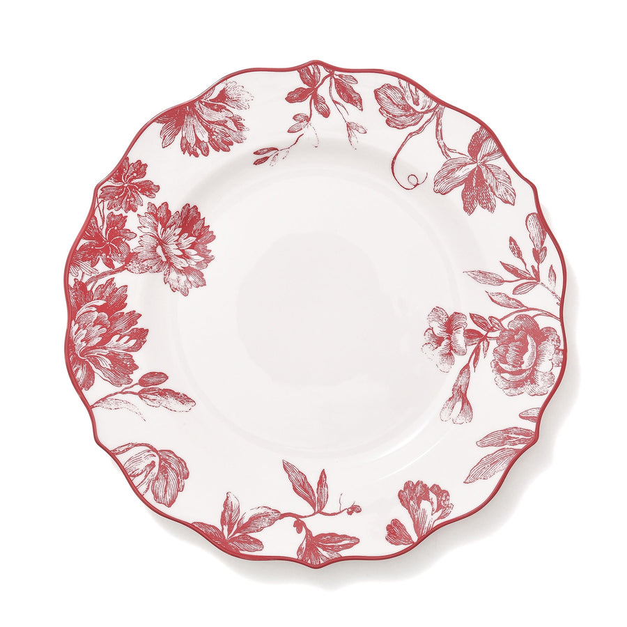 Classic Flower Plate L Red